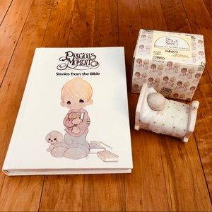 Precious Moments Book & Figurine for Baby or Child